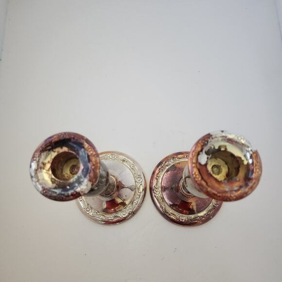 Pair of Vintage Onieda Candle Stick holders 9 inches - Picture 2 of 5